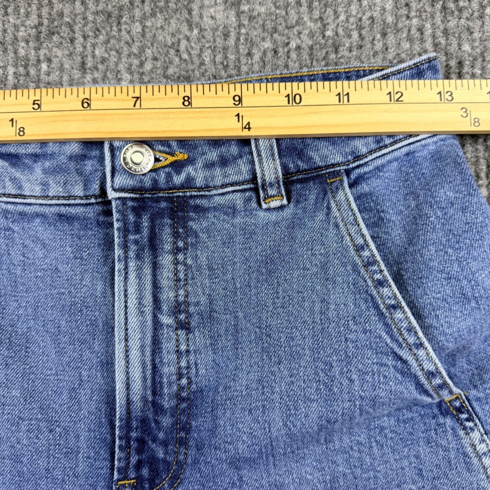 Everlane The Utility Barrel Jean 26R Medium Blue High Rise Curved Leg Denim - Picture 4 of 11
